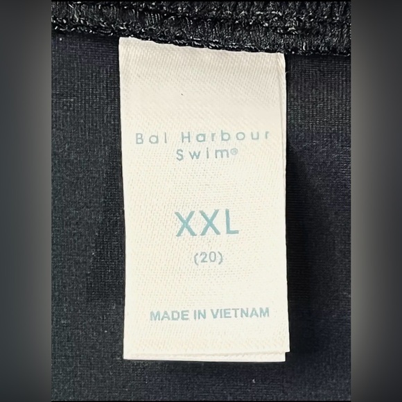 Bal Harbour Womens Tummy Control Skirtini Swim Skirt Black Plus Sz XXL NWT - Picture 4 of 8